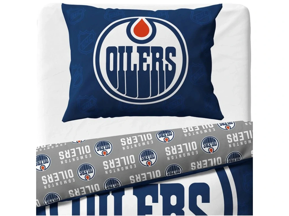  Hokejové povlečení NHL Edmonton Oilers Shields 140x200,70x90 cm