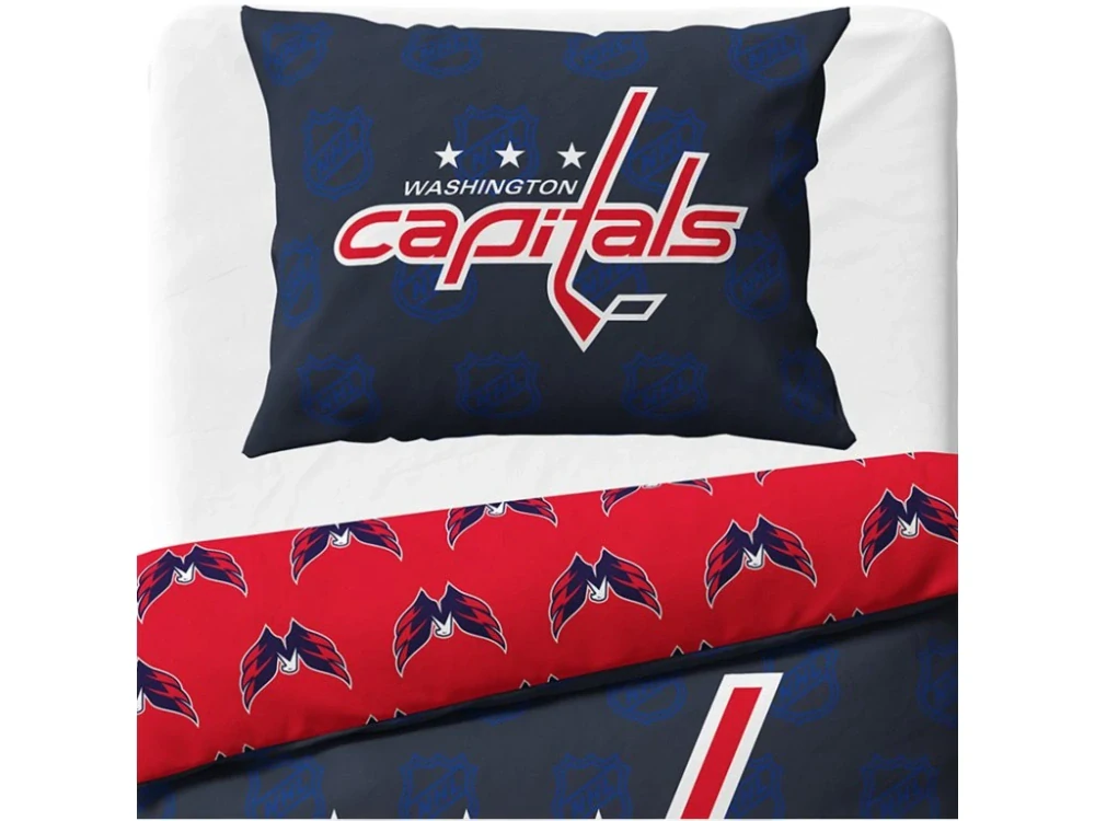 Hokejové povlečení NHL Washington Capitals Shields 140x200,70x90 cm