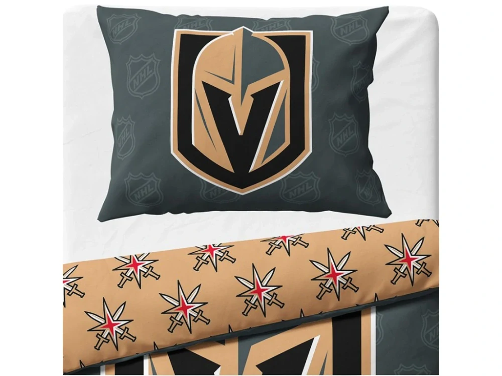 Hokejové povlečení NHL Vegas Golden Knights Shields 140x200,70x90 cm