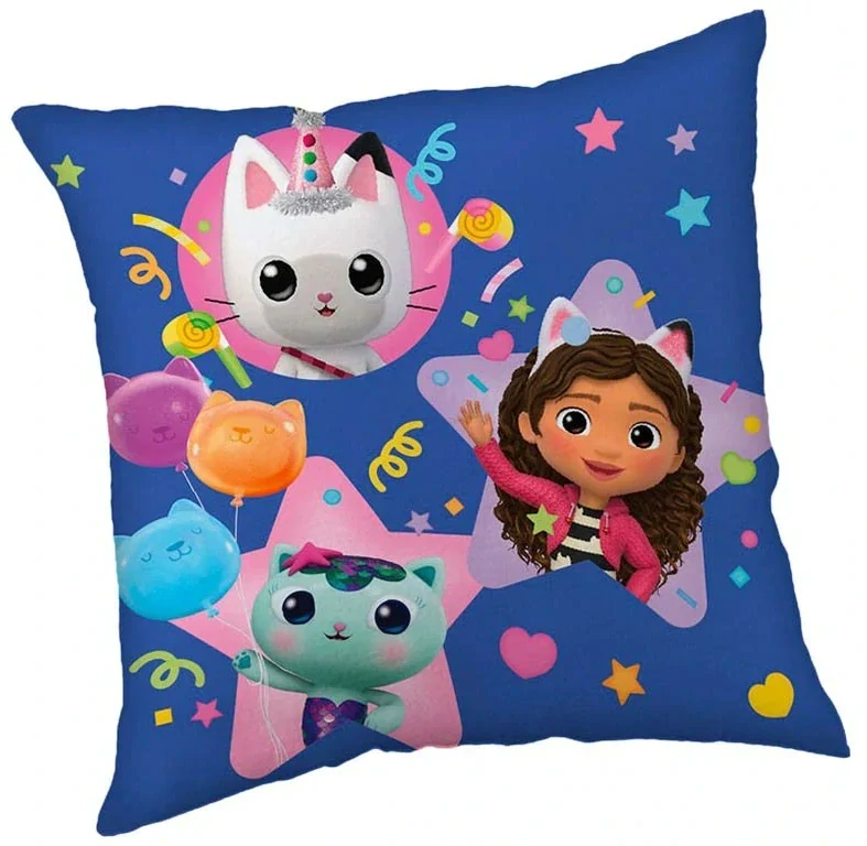 Gabby's Dollhouse SADA POLŠTÁŘEK,PLYŠOVÁ GABBY 25 cm