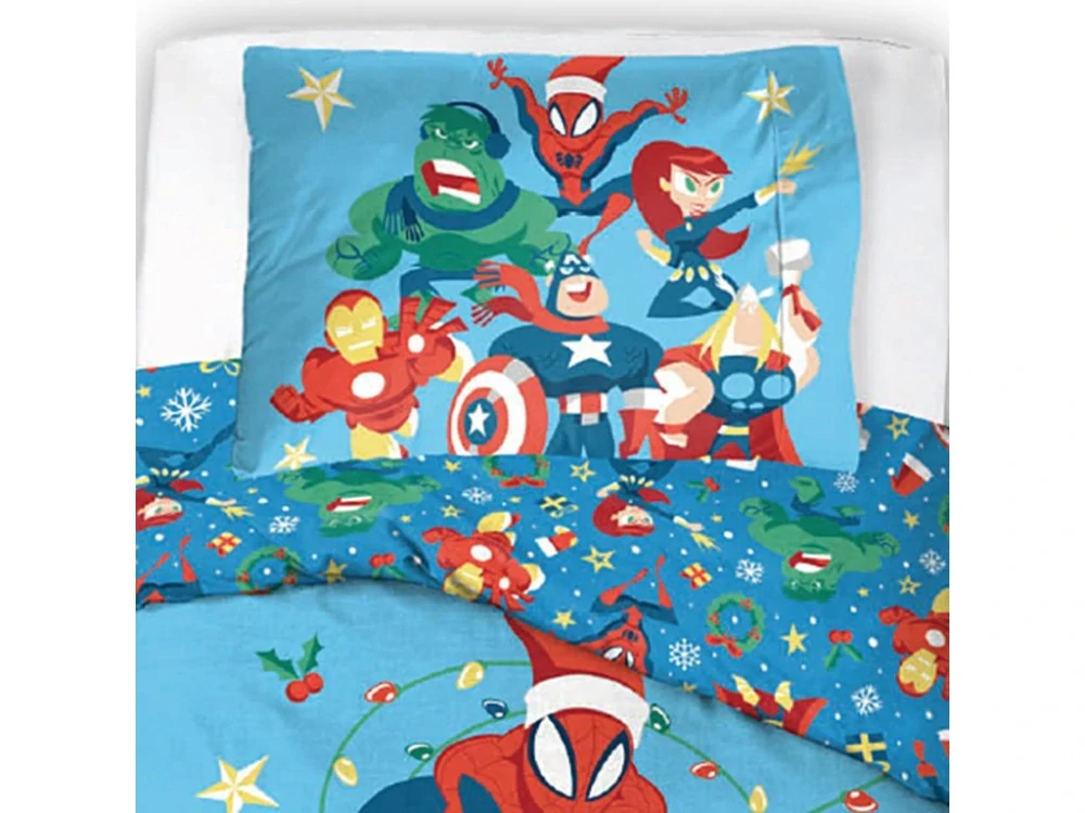 Dětské povlečení Avengers Vánoční Jízda