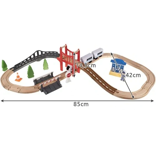 Kruzzel dřevěná vláčkodráha 3,2m
