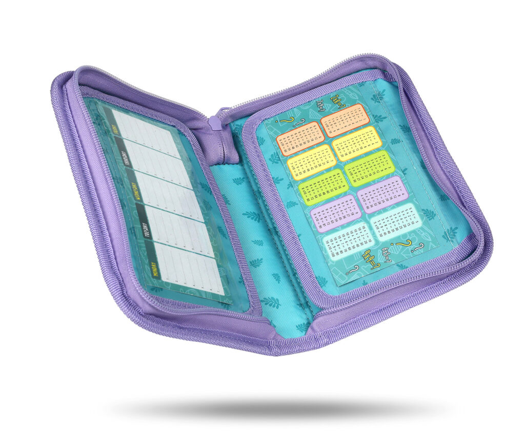 Penál 1 zip Clipper STITCH pastel - prázdný