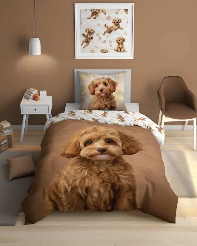Povlečení Štěně Maltipoo svítící 140/200, 70/80