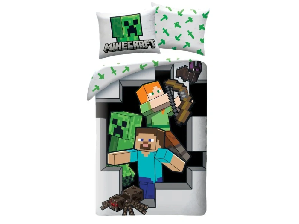 SADA POVLEČENÍ MINECRAFT + PUZZLE
