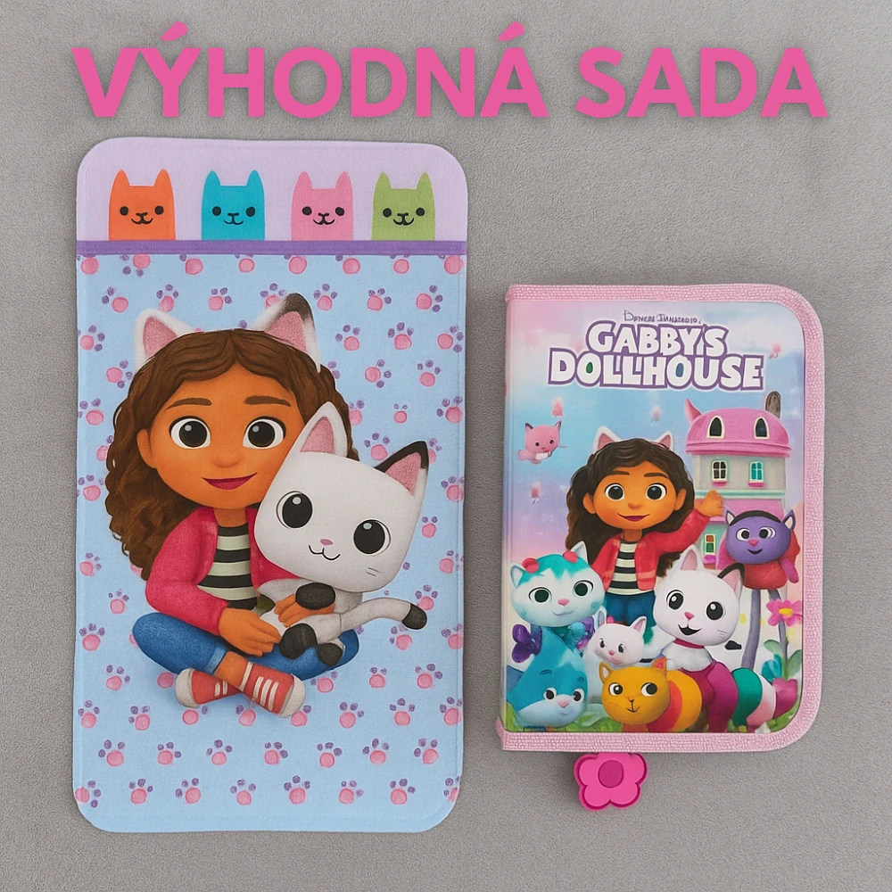 Gabby´s Dollhouse SADA OSUŠKA,JEDNOPATROVÝ PENÁL