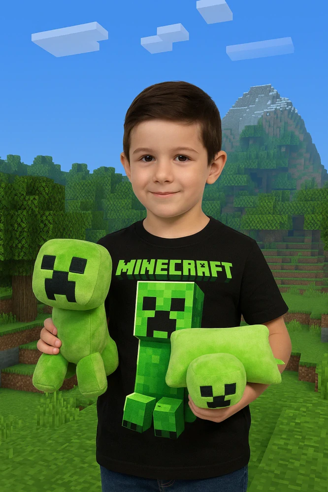 Polštářek 3D MINECRAFT CREEPER spínací 