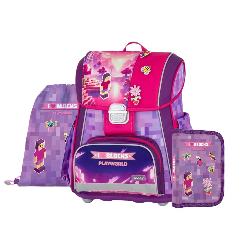 OXYBAG ŠKOLNÍ SET 4KS PREMIUM Playworld Girl