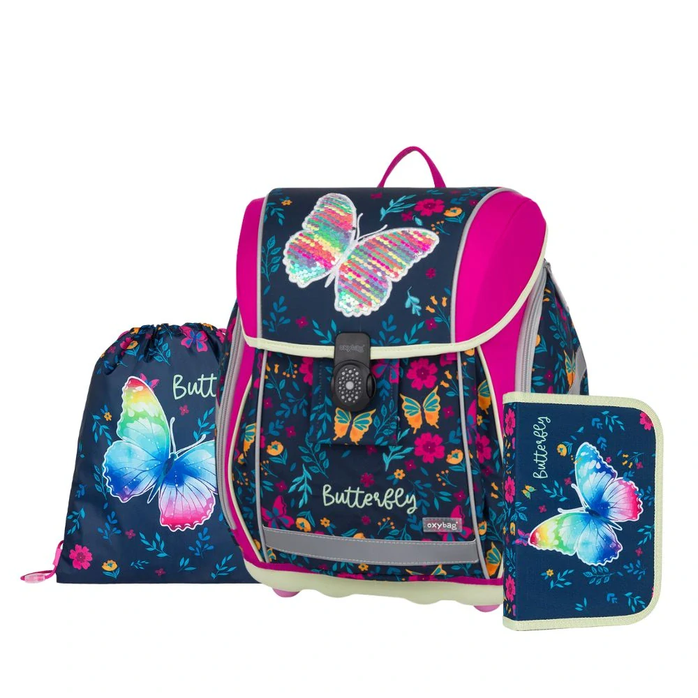 OXYBAG ŠKOLNÍ SET 8KS PREMIUM LIGHT Motýl 2