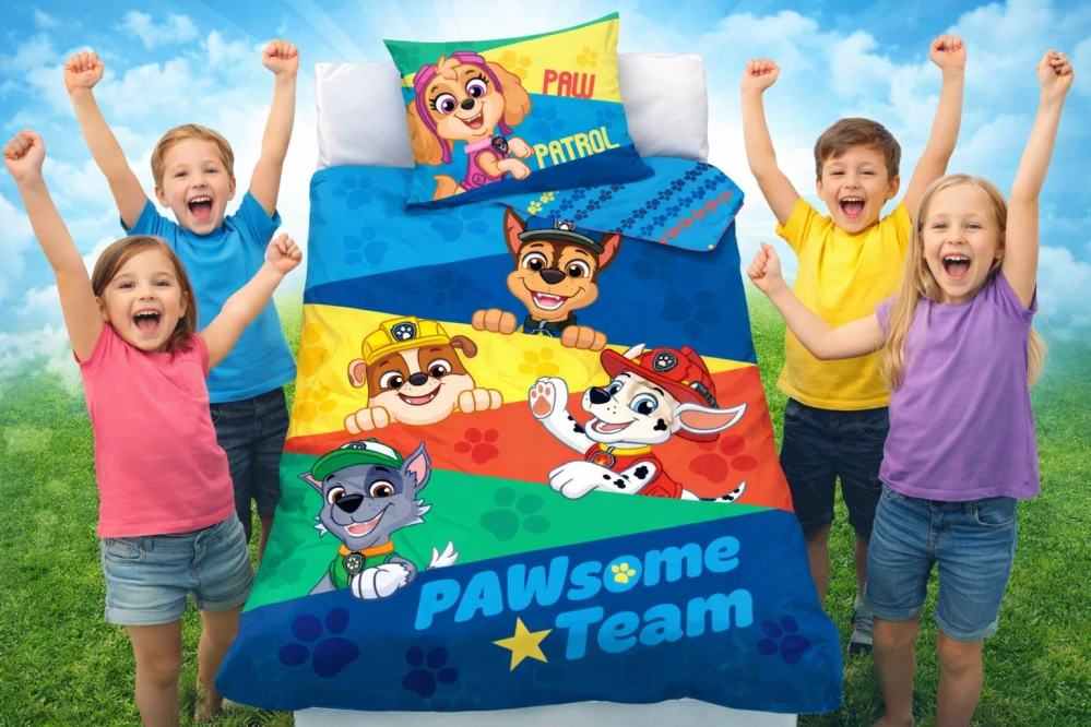 DĚTSKÉ POVLEČENÍ TLAPKOVÁ PATROLA-SUPER AKCE