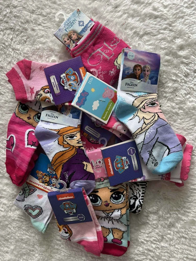 BALÍČEK DISNEY MIX DÍVČÍ PONOŽKY 21 PÁRŮ VE VELIKOST 27/30-AKCE