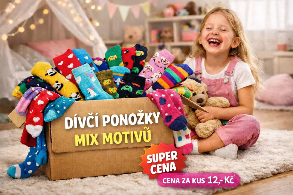 BALÍČEK DISNEY MIX DÍVČÍ PONOŽKY 31 PÁRŮ VE VELIKOST 31/34-AKCE