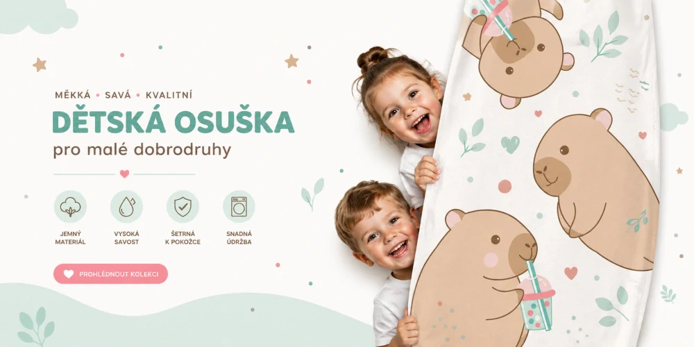 Osuška Kapybara 70x140 cm