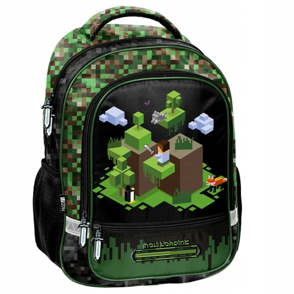 PASO ZVÝHODNĚNÁ ŠKOLNÍ SADA MINECRAFT 5KS-BATOH,PENÁL,SÁČEK,BOX,LAHEV