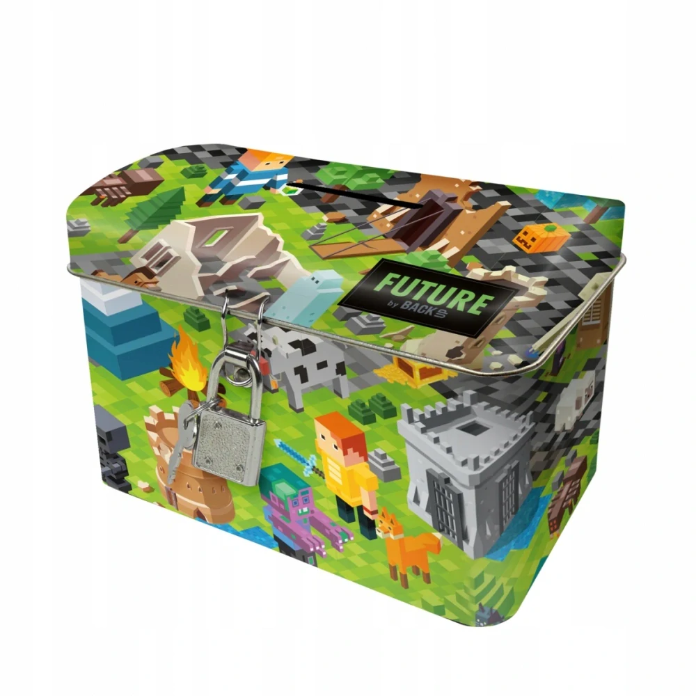 DERFORM POKLADNIČKA MINECRAFT S VISACÍM ZÁMKEM