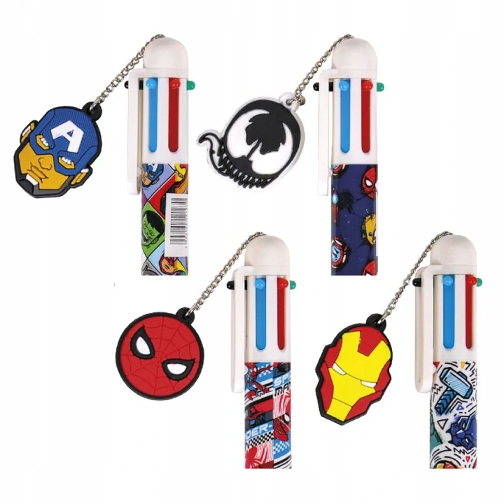 6-BAREVNÁ PROPISKA MARVEL SPIDERMAN S PŘÍVĚSKEM