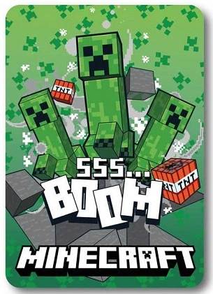 FLÍSOVÁ DEKA MINECRAFT