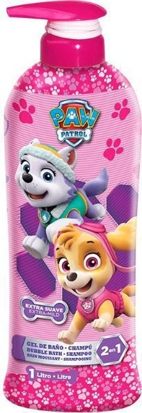 ZVÝHODNĚNÁ SADA PAW PATROL OSUŠKA A 2V1 ŠAMPON A PĚNA DO KOUPELE 1 L