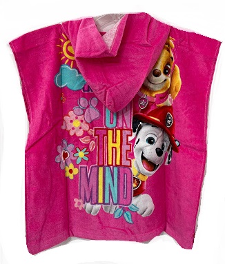 DÍVČÍ PONČO-ŽUPÁNEK PAW PATROL