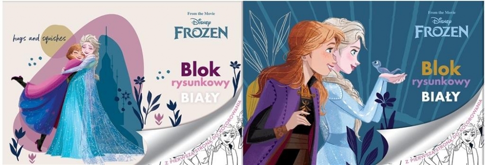 KRESLÍCÍ BLOK DISNEY FROZEN 2 bílý