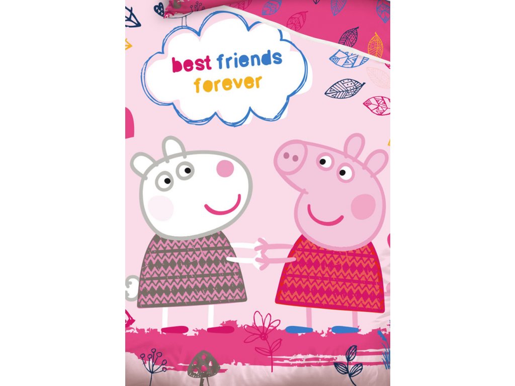CARBOTEX DĚTSKÉ POVLEČENÍ PRASÁTKO PEPINA A SUZY BEST FRIENDS