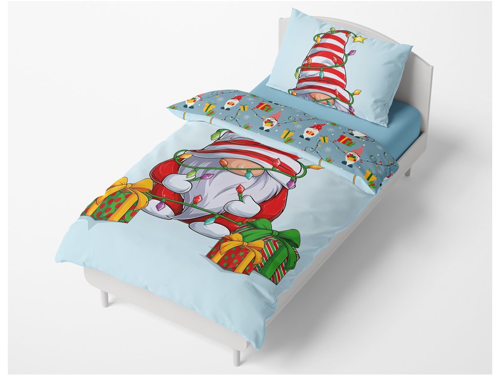  VÁNOČNÍ POVLEČENÍ SKŘÍTEK S DÁREČKY