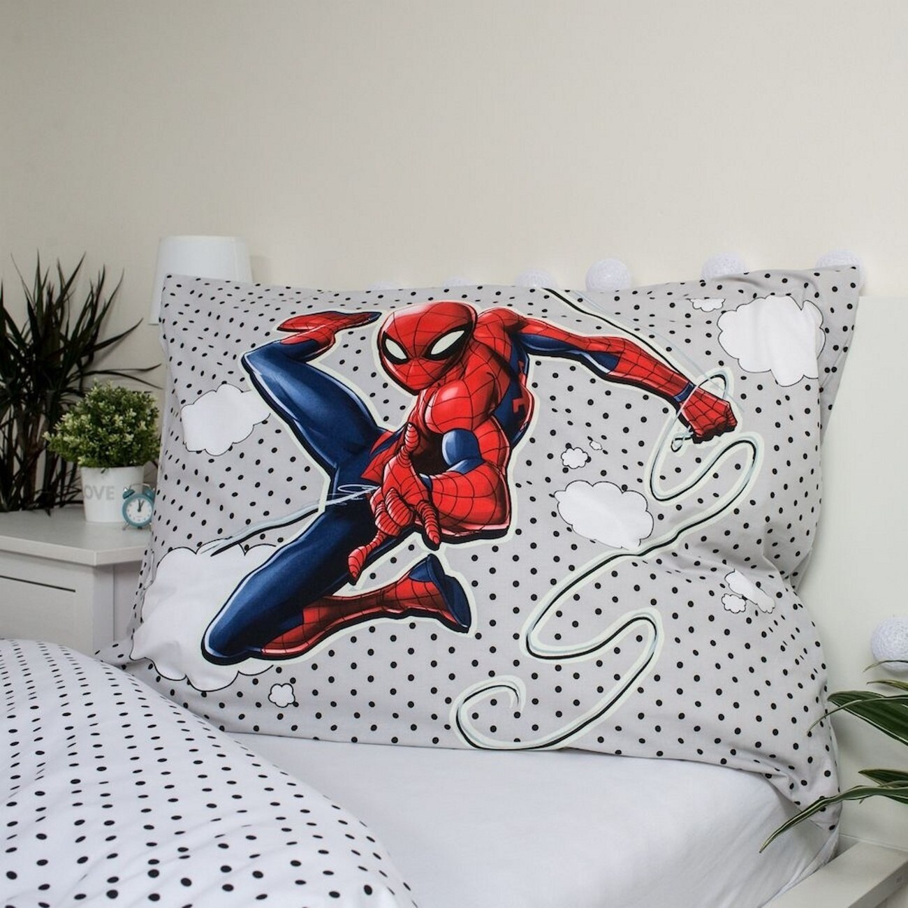 JERRY FABRICS Povlečení Spiderman 02 svítící efekt 140x200, 70x90 cm