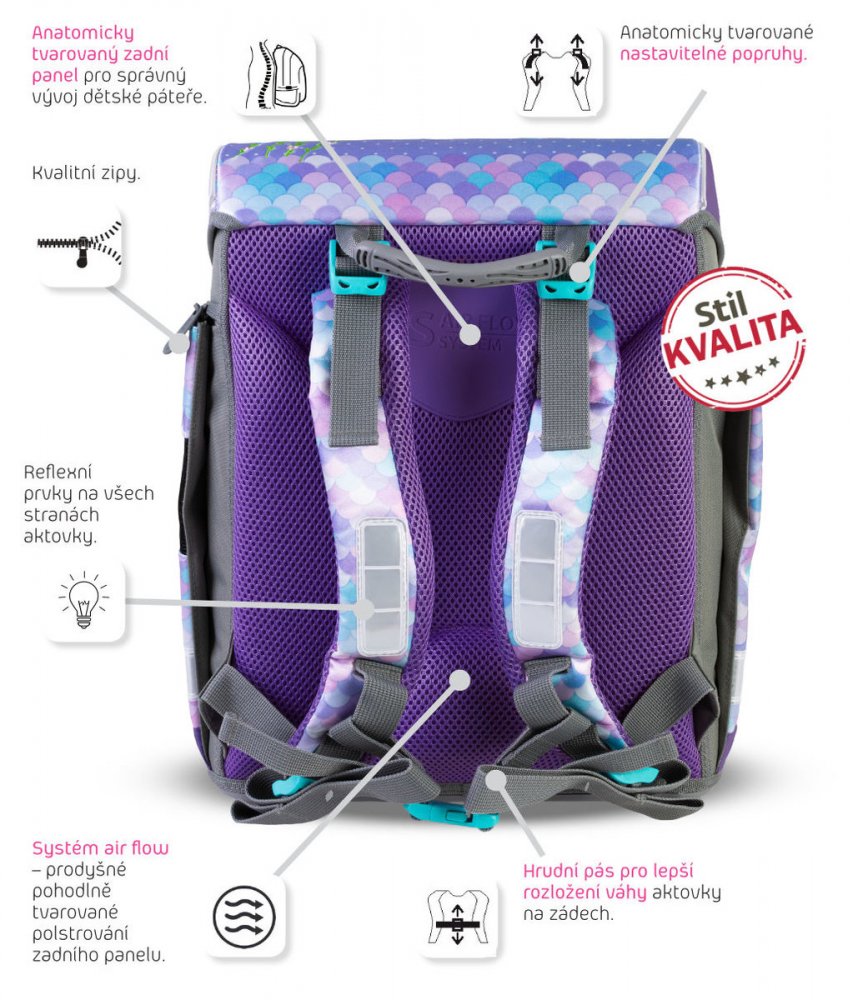 ŠKOLNÍ AKTOVKA STIL Coral