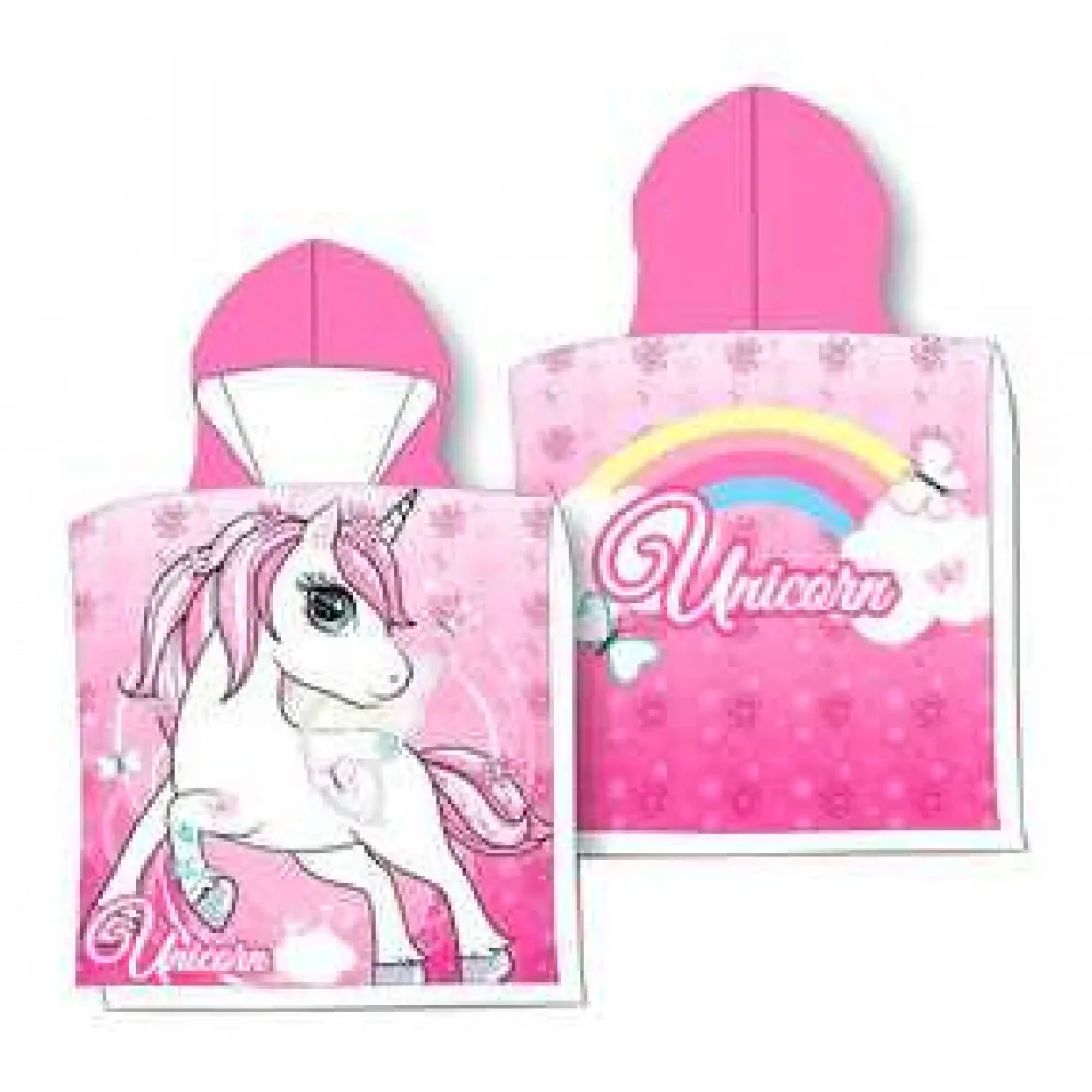 DÍVČÍ PONČO-ŽUPÁNEK JEDNOROŽEC UNICORN