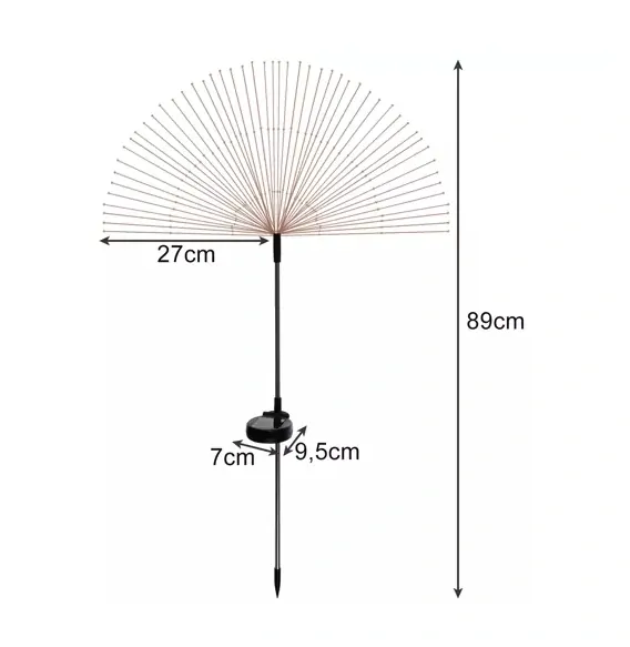 GARDLOV SOLÁRNÍ ZAHRADNÍ LAMPA PAMPELIŠKA SADA 2 KS