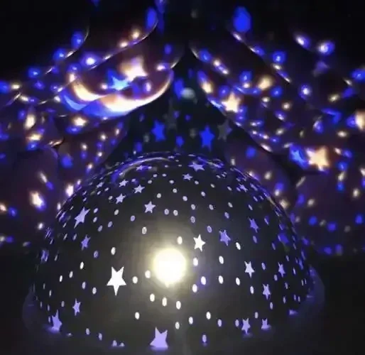 IZOXIS USB LAMPA - PROJEKTOR NOČNÍ OBLOHY RŮŽOVÝ