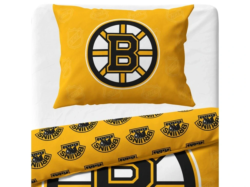 Hokejové povlečení NHL Boston Bruins Shields 140x200,70x90 cm