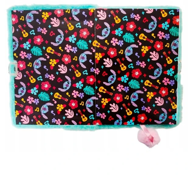 Památník/zápisník s visacím zámkem A5/96 listů STITCH Mint Aloha, linkovaný