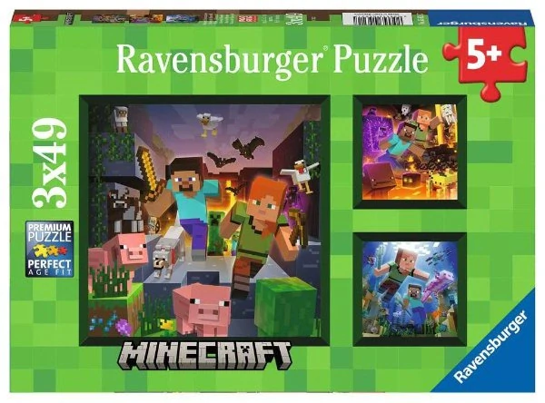 SADA POVLEČENÍ MINECRAFT + PUZZLE