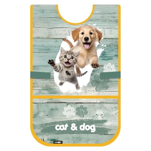 SADA CAT A DOG 4 KS TŘÍPATROVÝ PLNÝ PENÁL,ZÁSTĚRKA,DESKY NA SEŠITY A4+A5 