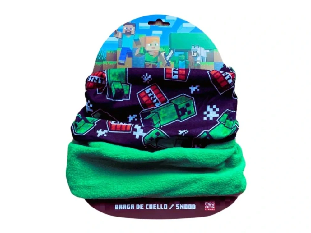 SADA MINECRAFT 3 KS PUZZLE,NÁKRČNÍK,RUKAVICE