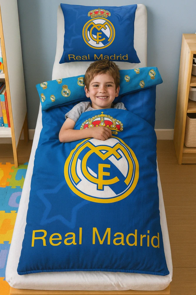 CARBOTEX Povlečení Real Madrid Blue Stars 140x200/ 70x90