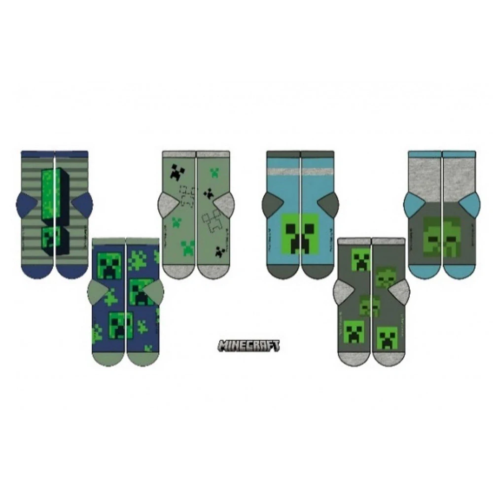 PONOŽKY MINECRAFT BALENÍ 3 KUSY