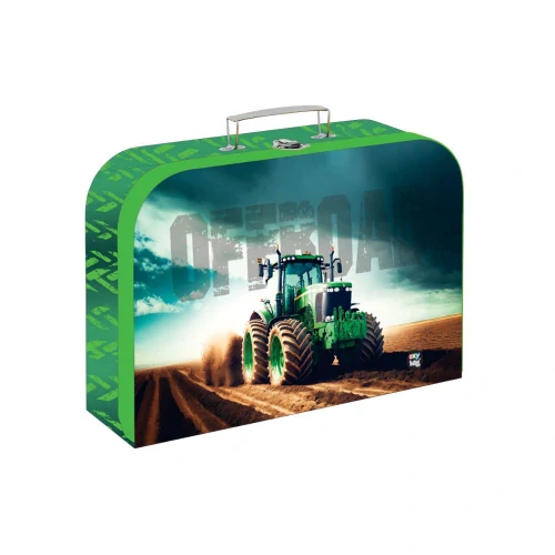 OXYBAG ŠKOLNÍ SET 4KS PREMIUM LIGHT traktor,AKTOVKA,SÁČEK,PENÁL,KUFŘÍK