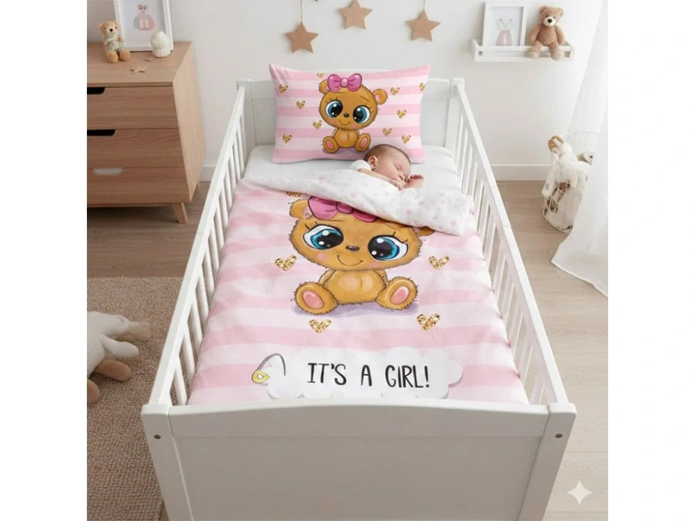 Povlečení do postýlky Medvídek Máša