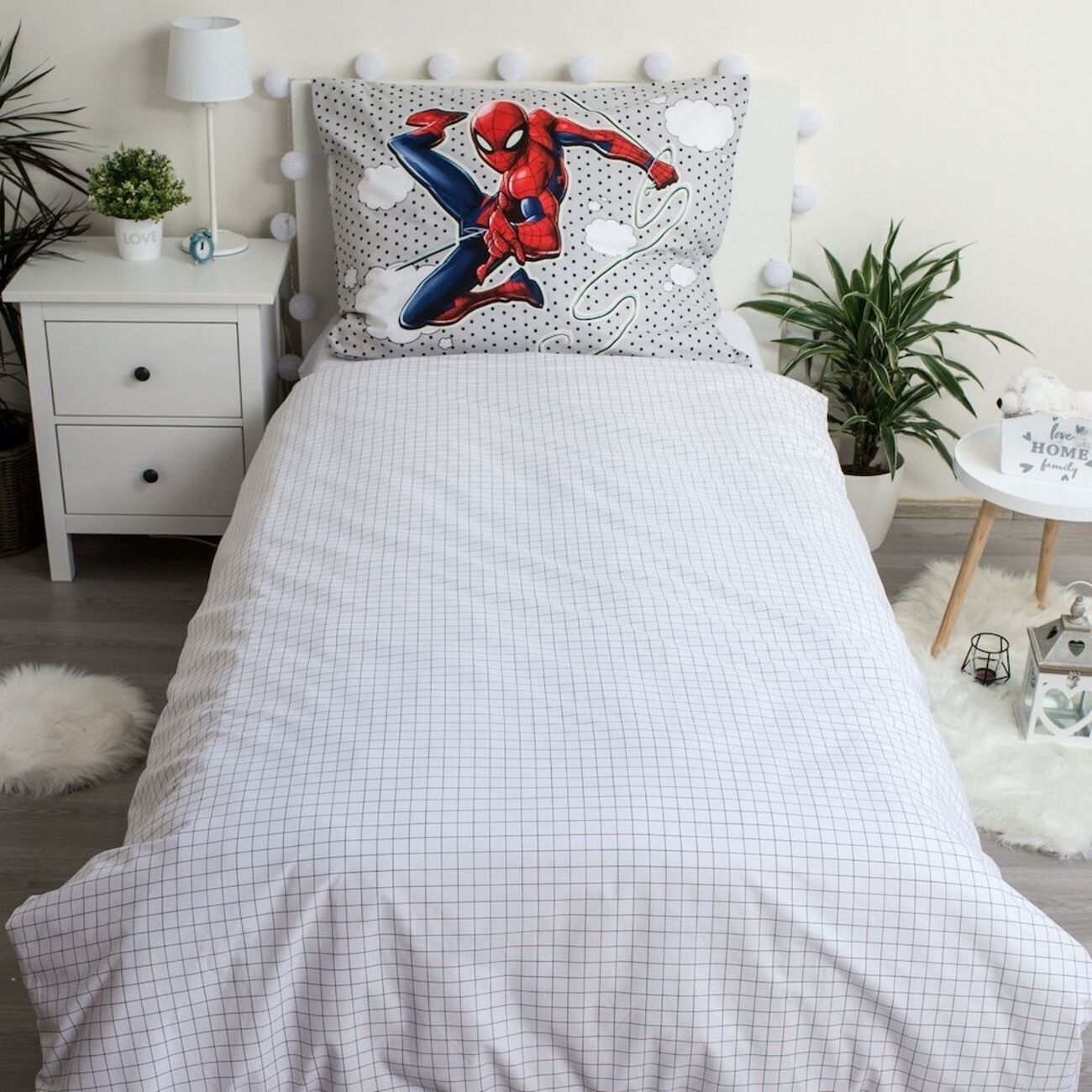 JERRY FABRICS Povlečení Spiderman 02 svítící efekt 140x200, 70x90 cm