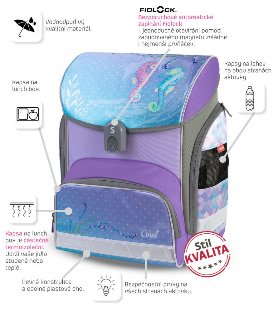 ŠKOLNÍ AKTOVKA STIL Coral