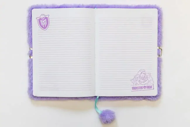 PAMÁTNÍK/ZÁPISNÍK S VISACÍM ZÁMKEM A5/96 LISTŮ MONSTER HIGH, LINKOVANÝ