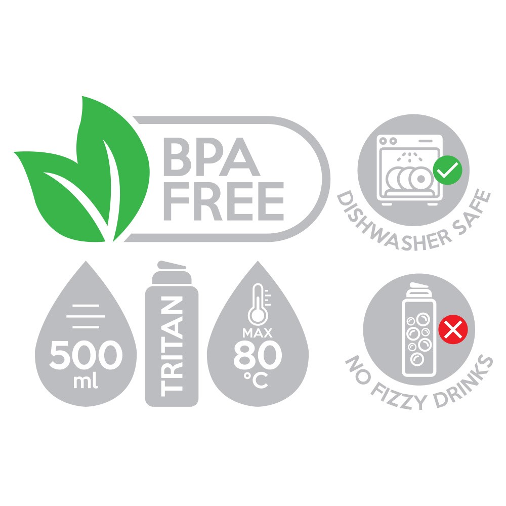 Láhev na pití JUNIOR S7 TRITAN 500 ml - Amelia