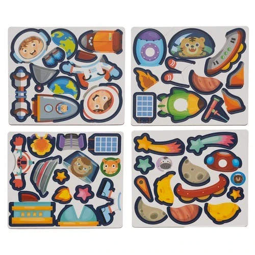 Kruzzel magnetické puzzle v knize vesmír