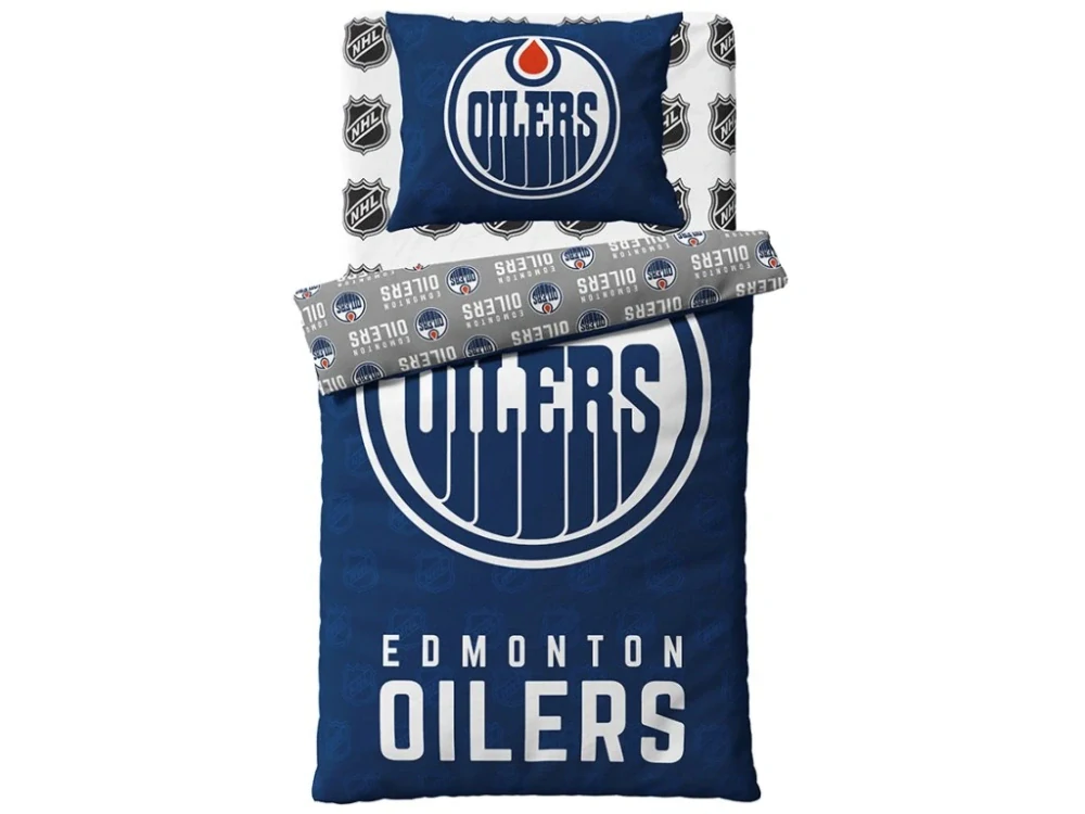  Hokejové povlečení NHL Edmonton Oilers Shields 140x200,70x90 cm