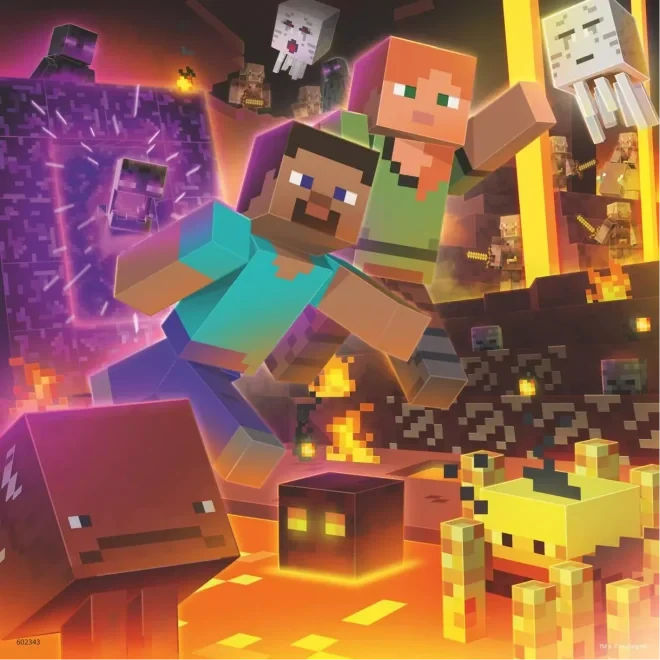 SADA POVLEČENÍ MINECRAFT + PUZZLE