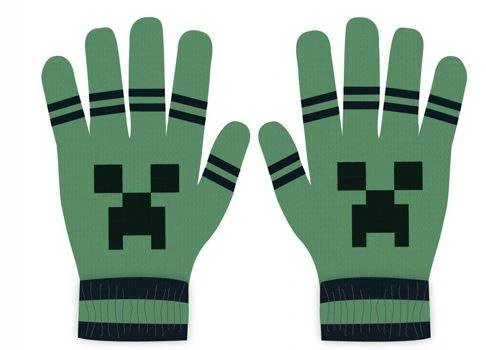 SADA MINECRAFT 3 KS NÁKRČNÍK,RUKAVICE,LEDVINKA