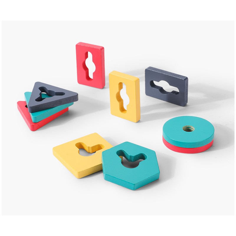WOODEN TOYS VELKÁ VKLÁDAČKA TVARŮ ŽRALOK