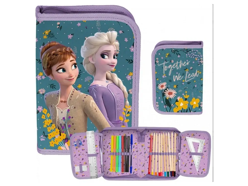 PASO ZVÝHODNĚNÁ ŠKOLNÍ SADA 4 KS LEDOVÉ KRÁLOVSTVÍ aktovka,penál,sáček,jmenovky na sešity